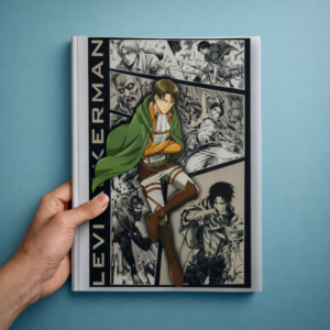 Levi Ackerman Anime Poster - A4 Manga Collage Wall Art Print