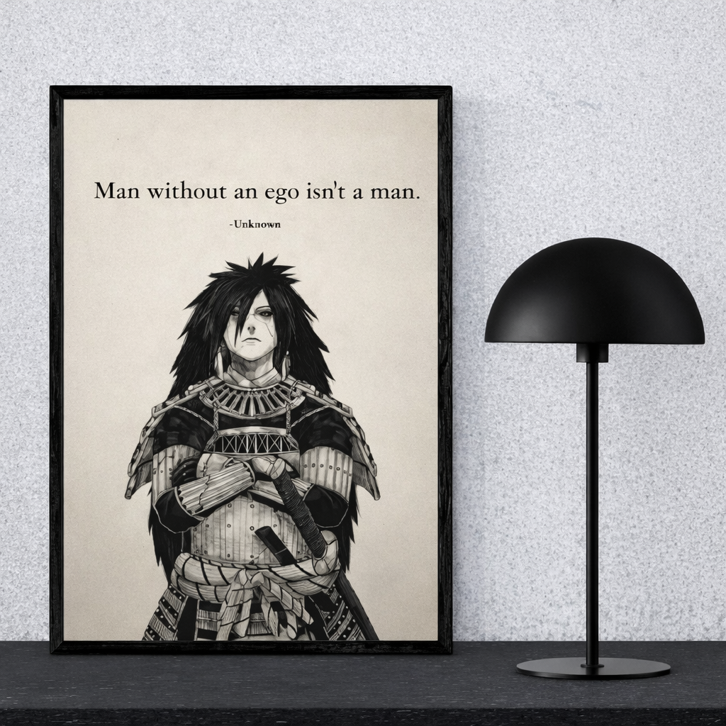 Madara Uchiha "Ego" Minimalist A4 Art Print