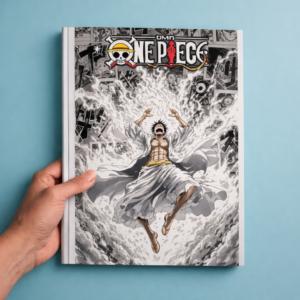 One Piece Gear 5 Luffy A4 Manga Art Print - Sun God Nika Poster