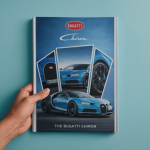 Bugatti Chiron Luxury Supercar Wall Art - Premium A4 Automotive Poster Print