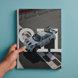 Porsche 911 GT3 RS Aerial View Wall Art – Premium A4 Motorsport Poster