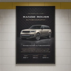 Range Rover Autobiography Luxury Car Poster