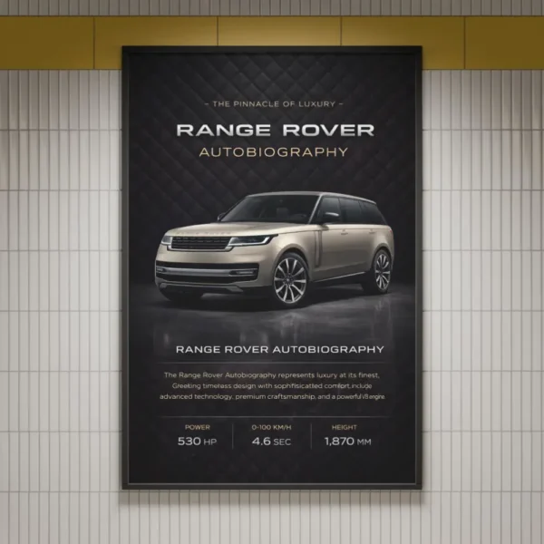 Car Post Rang Rover Design Range Rover Autobiography Luxury Car Poster - HypeXprint