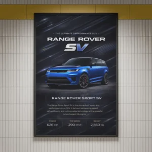 Range Rover Sport SV Performance SUV Poster - Acrylic, Foam & Paper Prints
