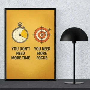 "You Need More Focus" Motivational Wall Art Poster