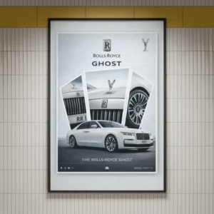 Rolls-Royce Ghost Luxury Car Poster - Acrylic, Foam & Paper Prints