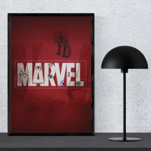 Marvel Avengers Minimalist Art Poster – Hero Icons Edition