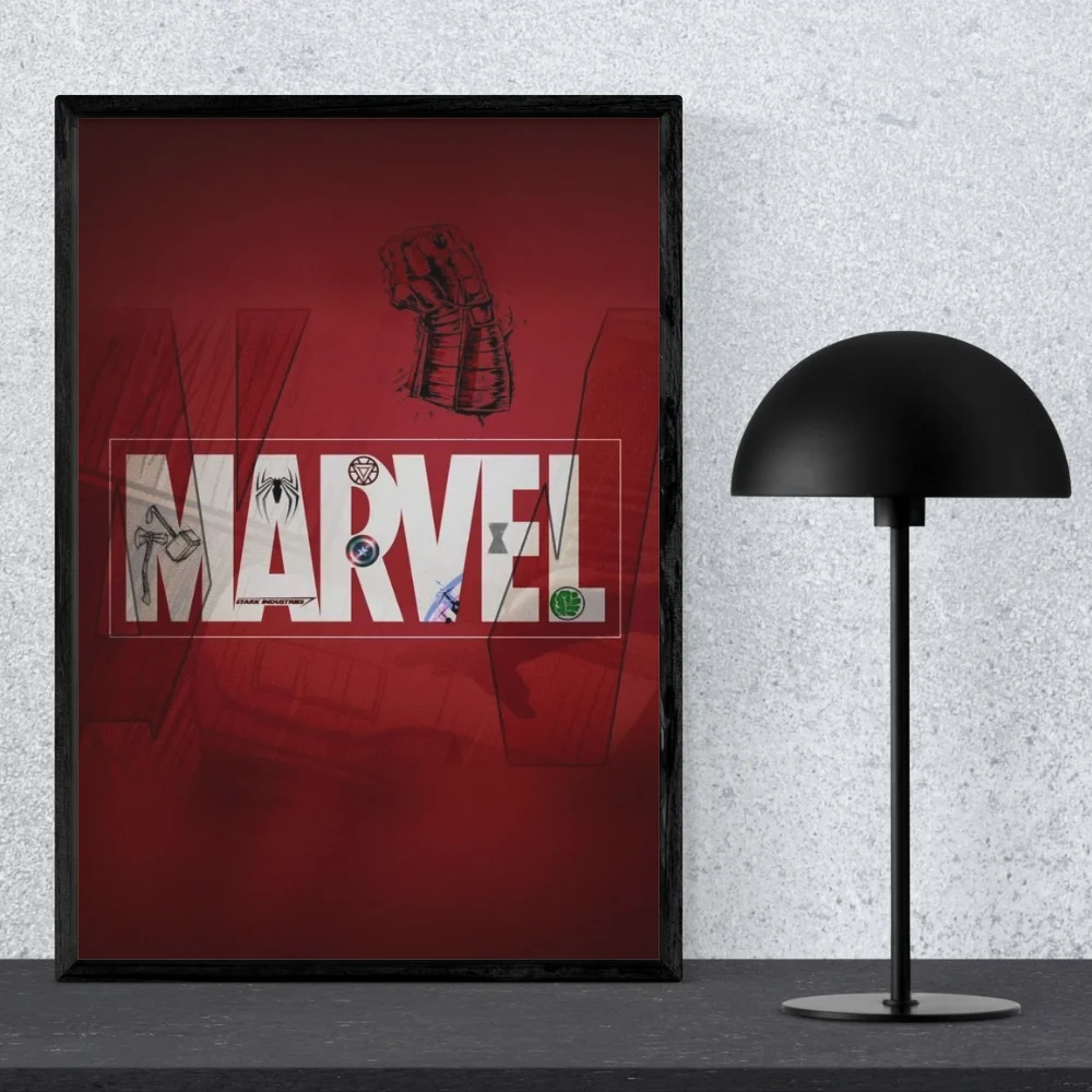Marvel Avengers Minimalist Art Poster – Hero Icons Edition
