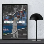 Virat Kohli "Discipline" Cricket Poster – Premium Wall Art