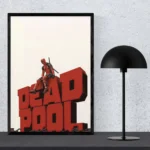 Deadpool Minimalist Typography Wall Art Poster
