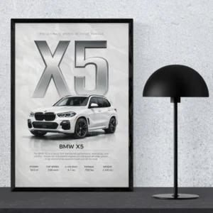 BMW X5 Automotive Spec Poster