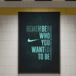 "Remember Who You Wanted To Be" - Teal Motivational Wall Art