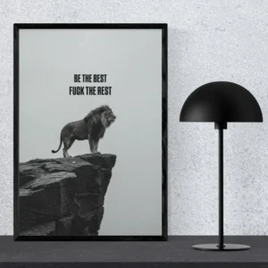 Be The Best Lion Motivational Wall Art