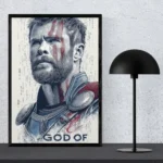 Thor x God of War Mashup Poster – Nordic Warrior Art